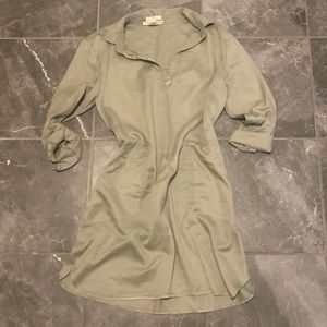 Like New C & C California Olive Green Lyocell dress Size Large